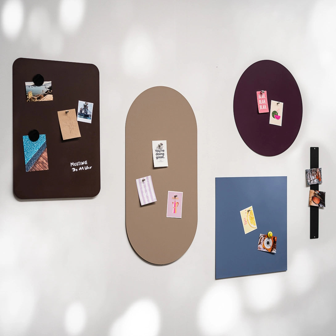Runde Magnettafel von Steel Buddy in verschiedenen Farben, ideale Beschriftungs- und Organisationsfläche