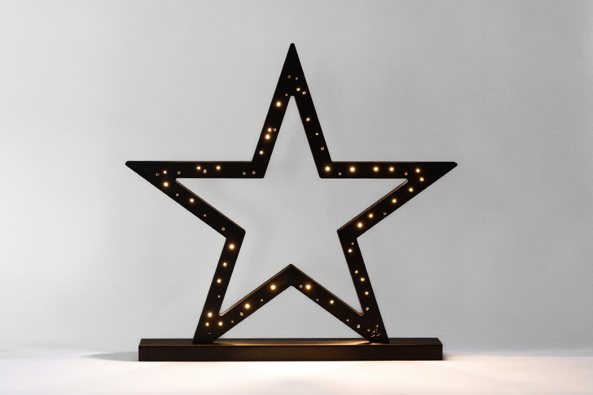 Weihnachtsstern mit LED-Beleuchtung - steelbuddy.living